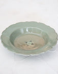blue porcelain Mukou-zuke with rim Kyo-gen Hakama