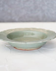 blue porcelain Mukou-zuke with rim Kyo-gen Hakama
