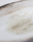 【Hideki Yamamoto】Glass glazed leaf-shaped Hakeme plate