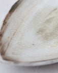 【Hideki Yamamoto】Glass glazed leaf-shaped Hakeme plate