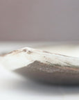 【Hideki Yamamoto】Glass glazed leaf-shaped Hakeme plate