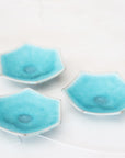 turquoise small hexagonal plate