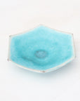 turquoise small hexagonal plate