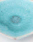 turquoise small hexagonal plate