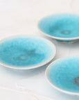 turquoise round small plate