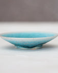 turquoise round small plate