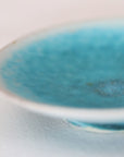 turquoise round small plate