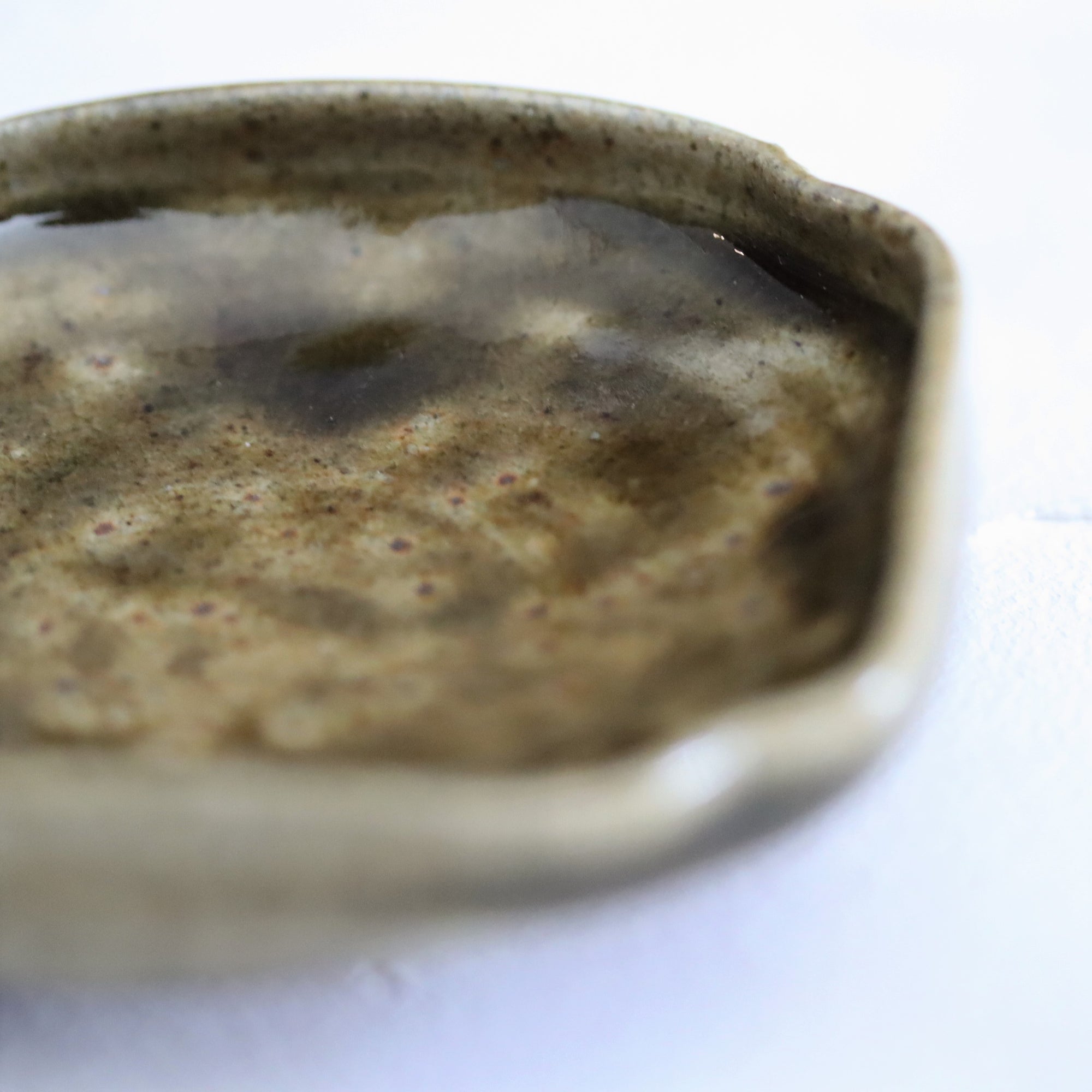 【Gason Toogawa】Ao-Karatsu squared plate