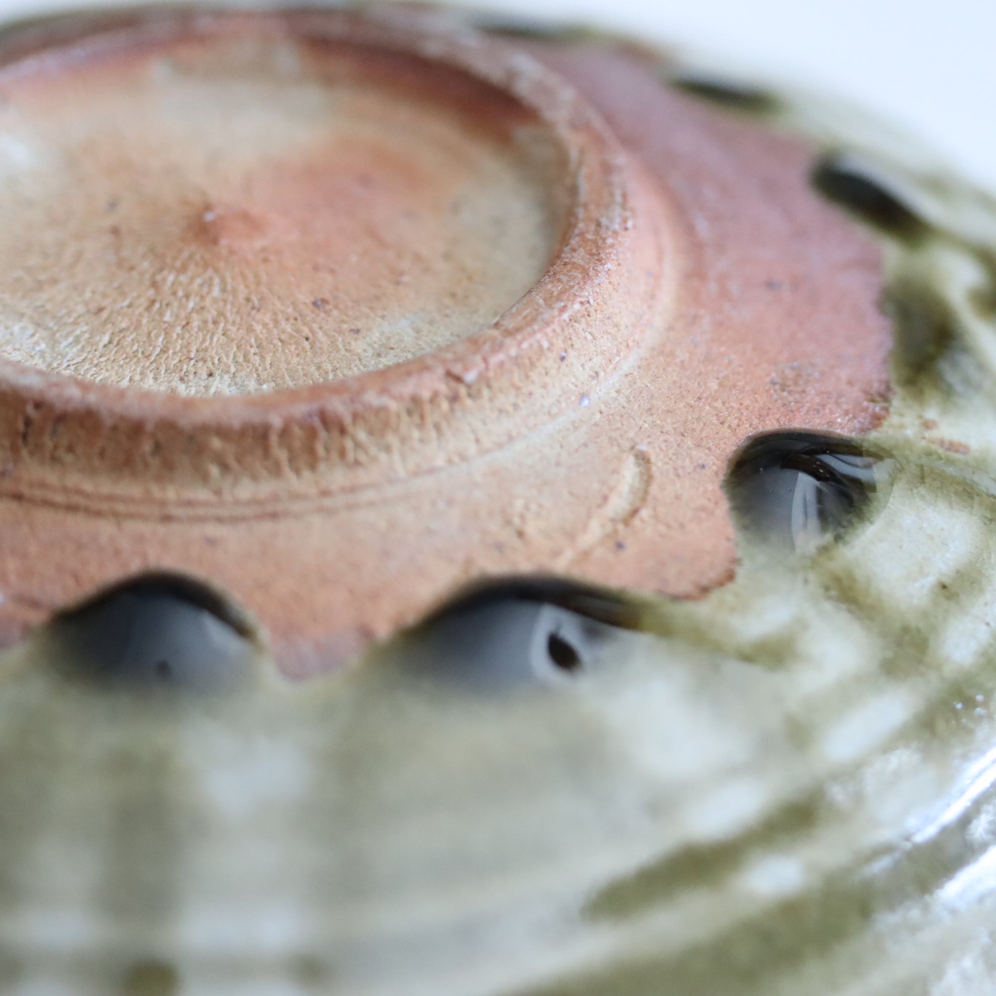 【Gason Toogawa】Ao-Karatsu squared plate
