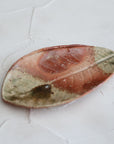 【Kai Tsujimura】Shigaraki Houba leaf shaped plate