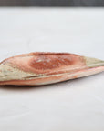 【Kai Tsujimura】Shigaraki Houba leaf shaped plate
