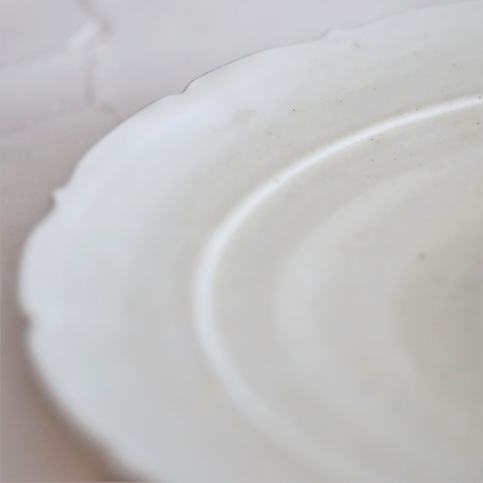 【竹下勉】青花瓷脊花盘8寸