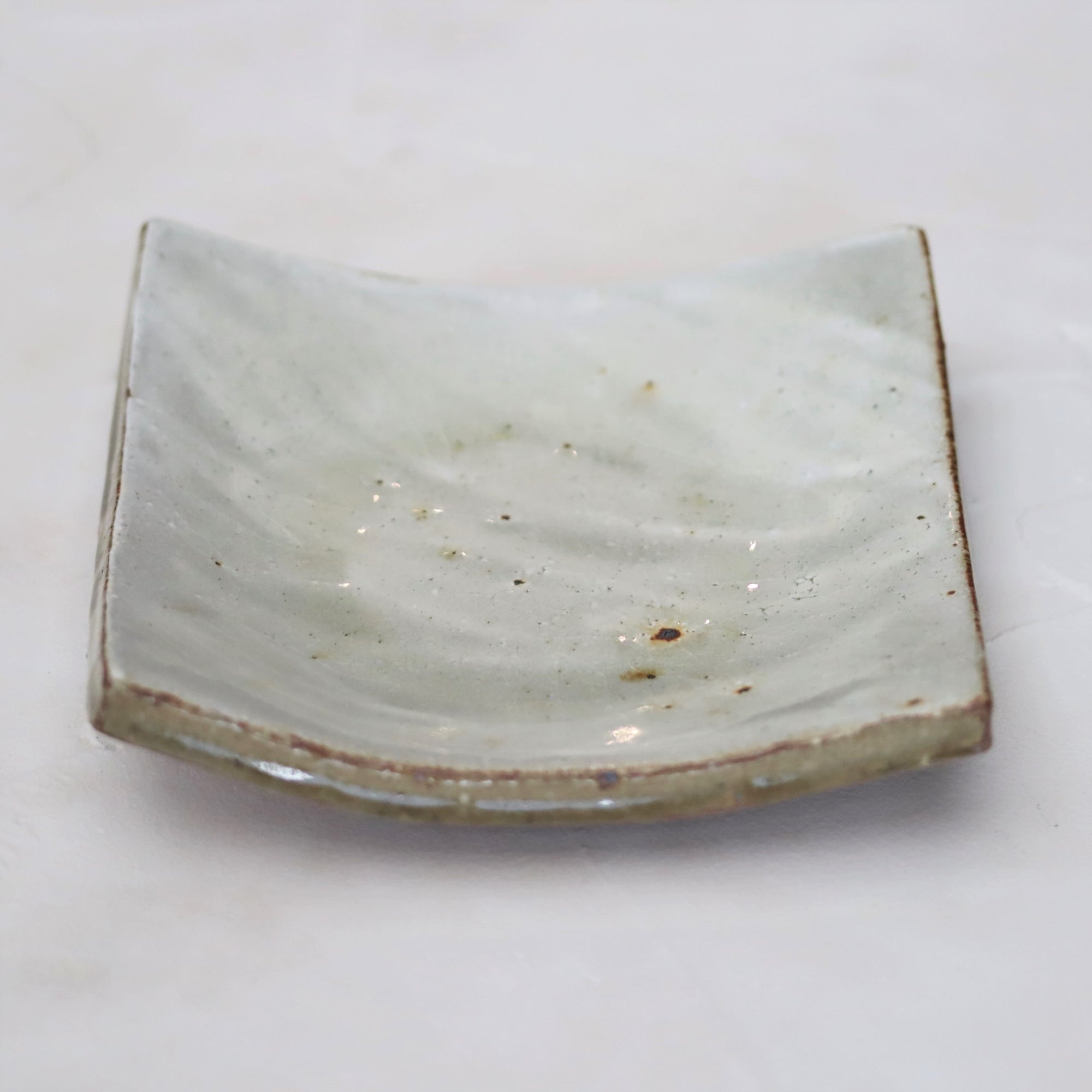 【Tomohiro Suzuki】Glass glazed squared plate