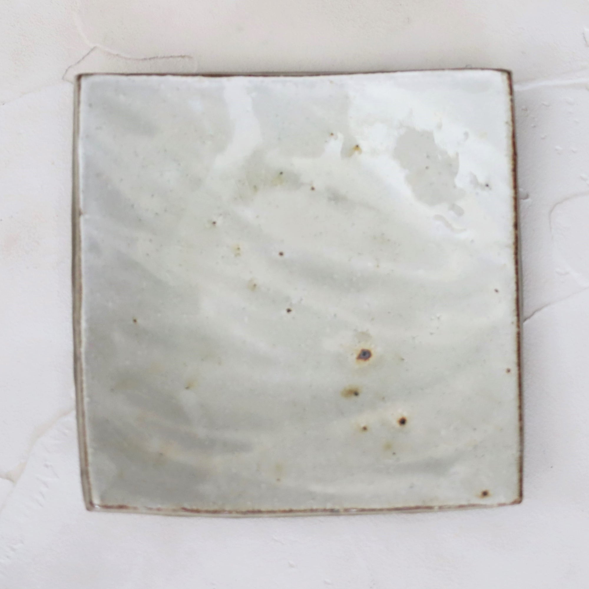 【Tomohiro Suzuki】Glass glazed squared plate
