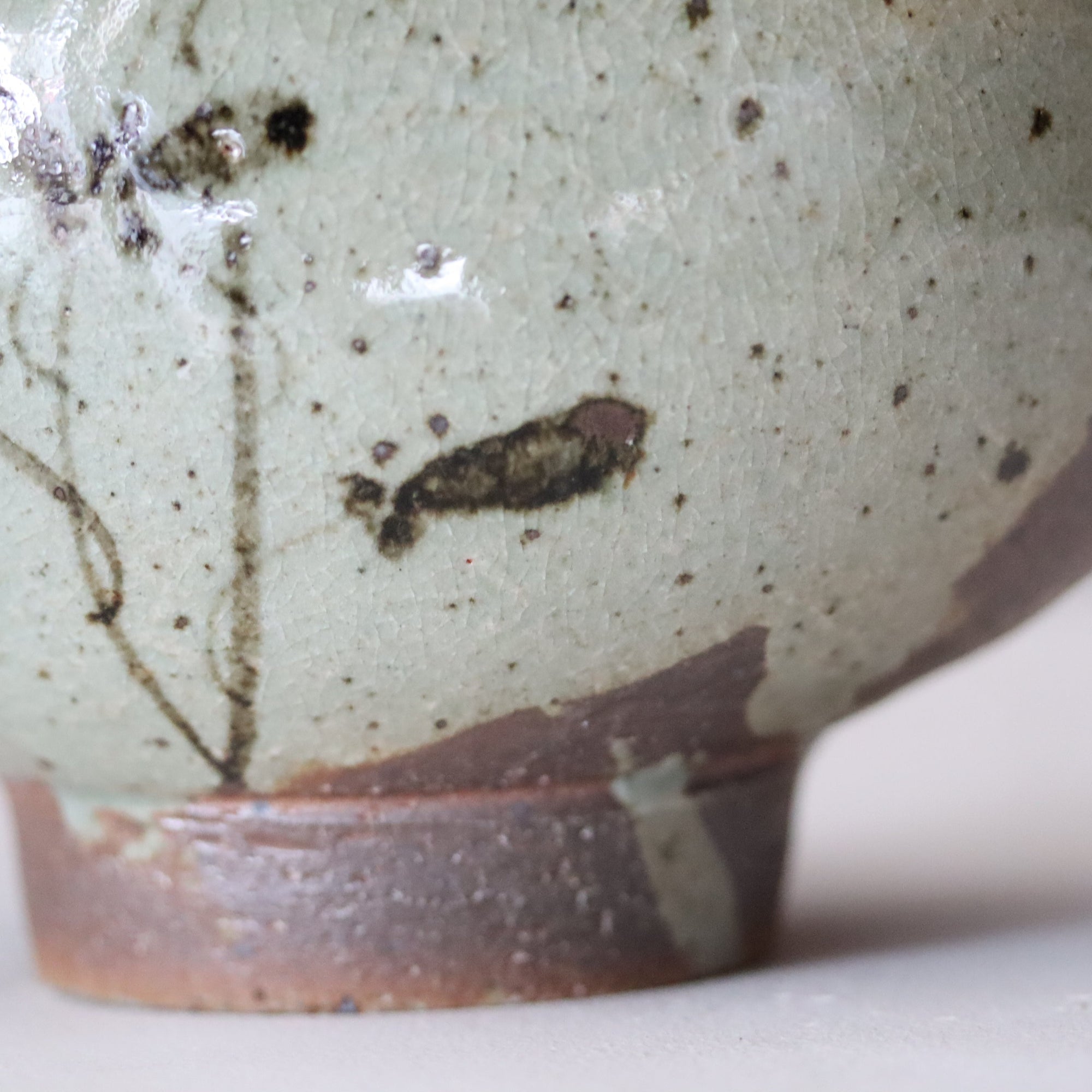 【Shuichi Okamoto】E-Garatsu Henko Green patterned vase