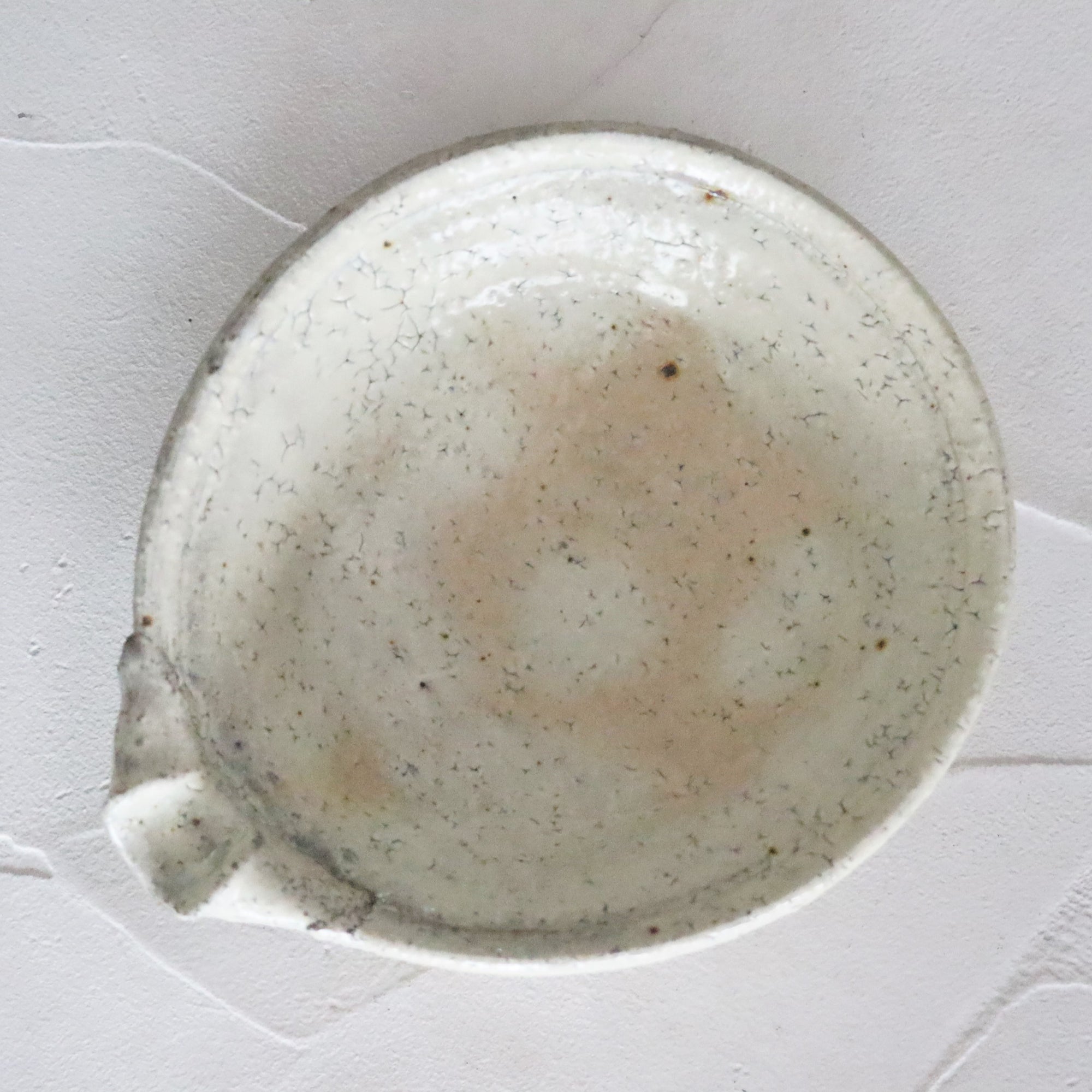 【Kazuhiko Kudo】Yellow Kohiki flat katakuchi small bowl