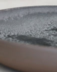 【Etsuji Noguchi】grayish black flat bowl