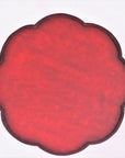 Shaku 2 flower tray vermilion lacquer