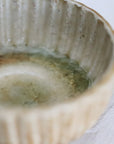 【雪ノ浦裕一】琥珀釉しのぎ豆鉢