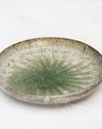 【雪ノ浦裕一】灰釉菊花文皿