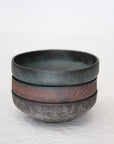 【Eiichi Shibuya】地ノ器 edged bowl small verdigris blue