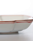 Atsuchi Red Stacked Diamond Small Plate