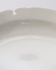 White porcelain snow ring 6 inch deep plate