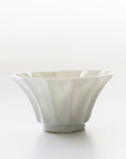 Small white porcelain chrysanthemum bowl