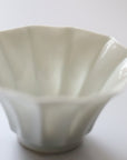 Small white porcelain chrysanthemum bowl