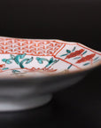 square flower patterned diamond-shaped plate