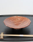 【Masato Yamaguchi】Nezumi-Shino Sambou-Osho round plate
