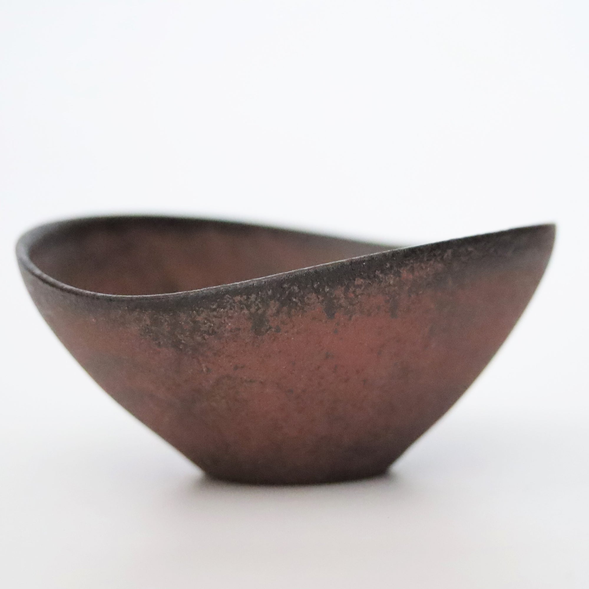 【Eiichi Shibuya】地ノ器 oval bowl Scarlet