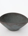 【Eiichi Shibuya】地ノ器 oval bowl verdigris blue
