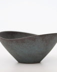 【Eiichi Shibuya】地ノ器 oval bowl verdigris blue