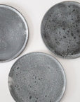 【Etsuji Noguchi】grayish black 6sun flat bowl