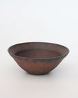 【Eiichi Shibuya】地ノ器 edged bowl small verdigris blue