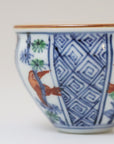 Dyed nishikiwari pattern pots