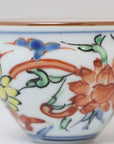 Colored flower arabesque jars