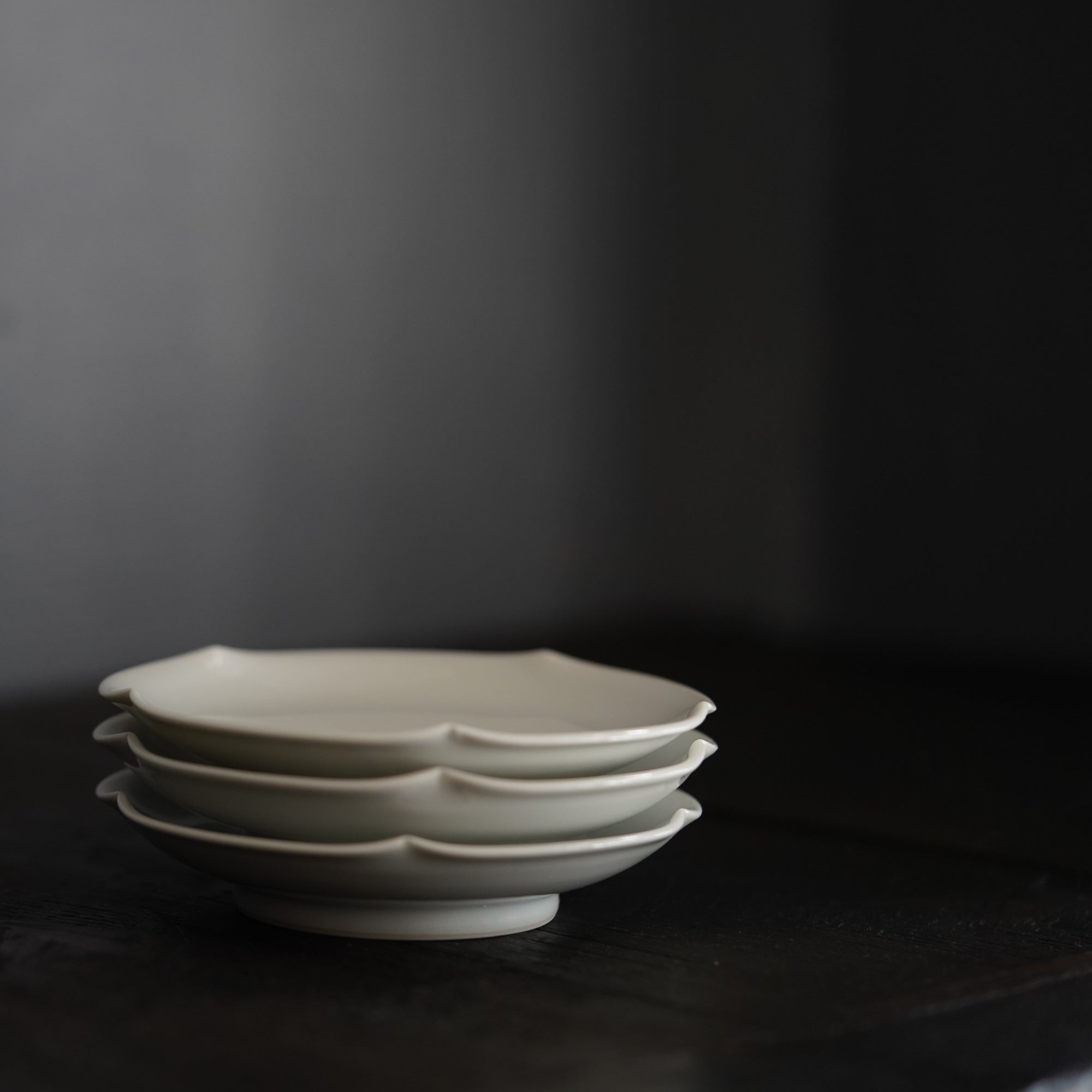 【河合正光】白瓷轮花小钵