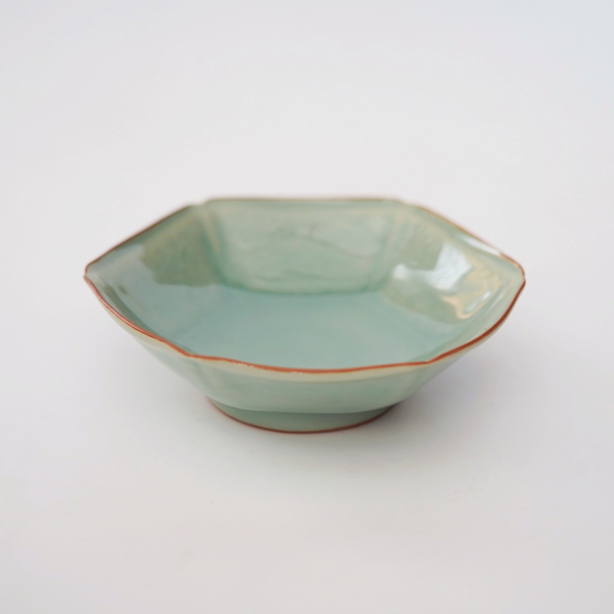 【加藤耐一】青瓷六角花盆