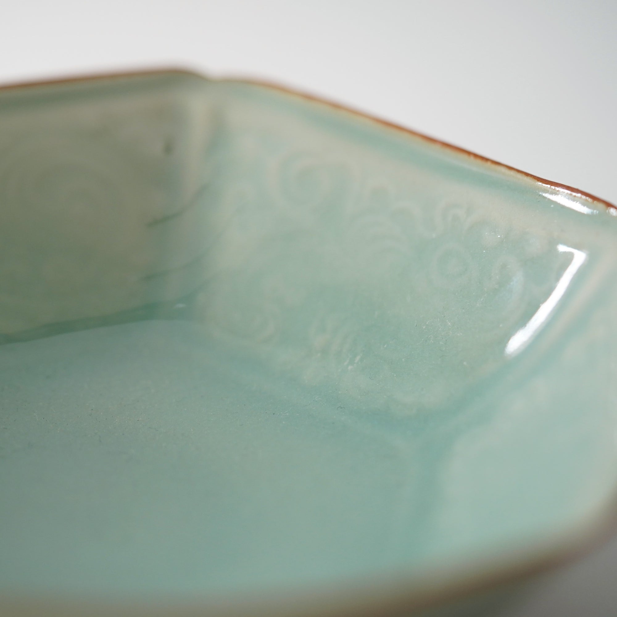 【加藤耐一】青瓷六角花盆