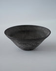 【Eiichi Shibuya】地ノ器 edged bowl small verdigris blue