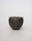 【山本英樹】玄釉銀彩茶器(身・蓋)