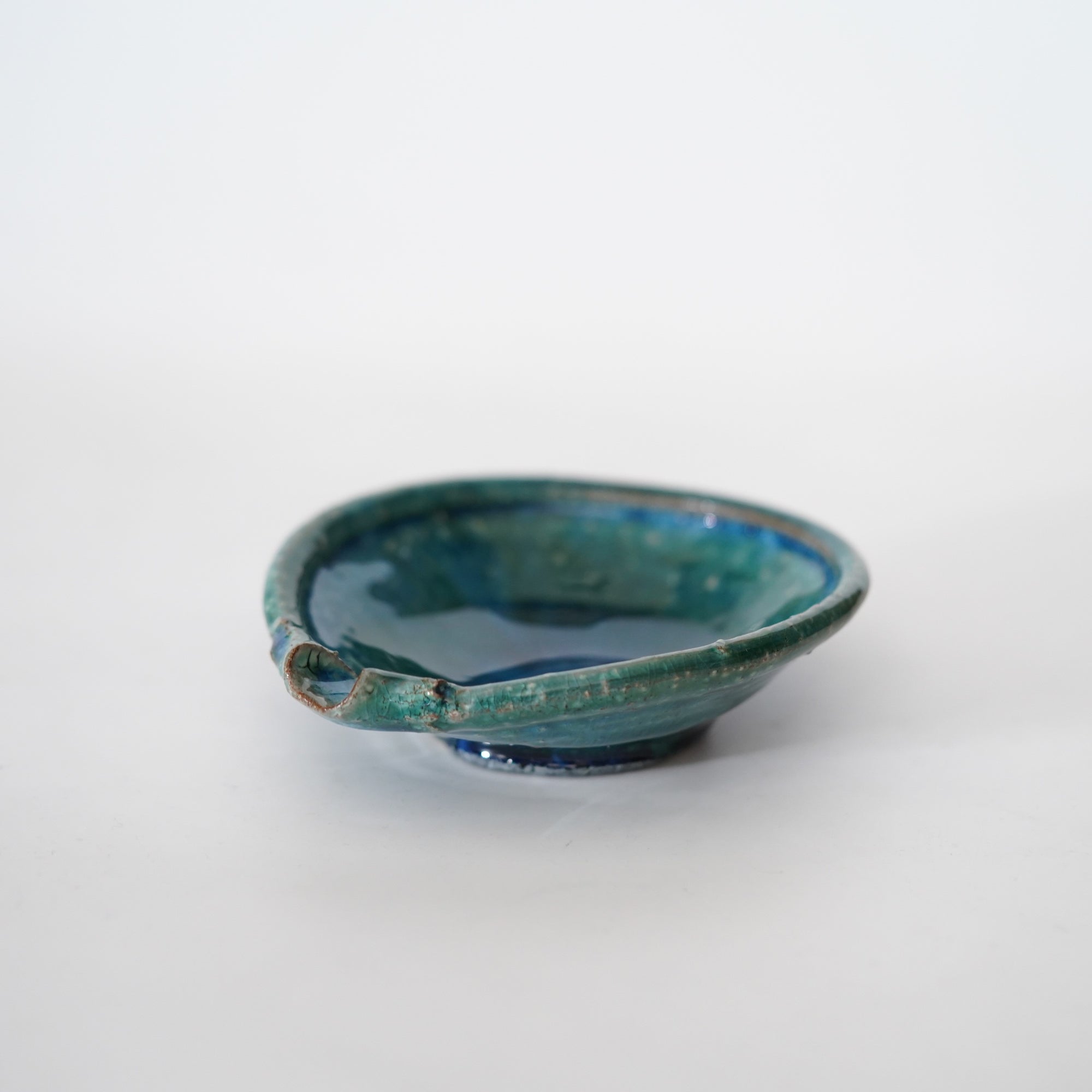 【Kazuhiko Kudo】Yellow Kohiki flat katakuchi small bowl