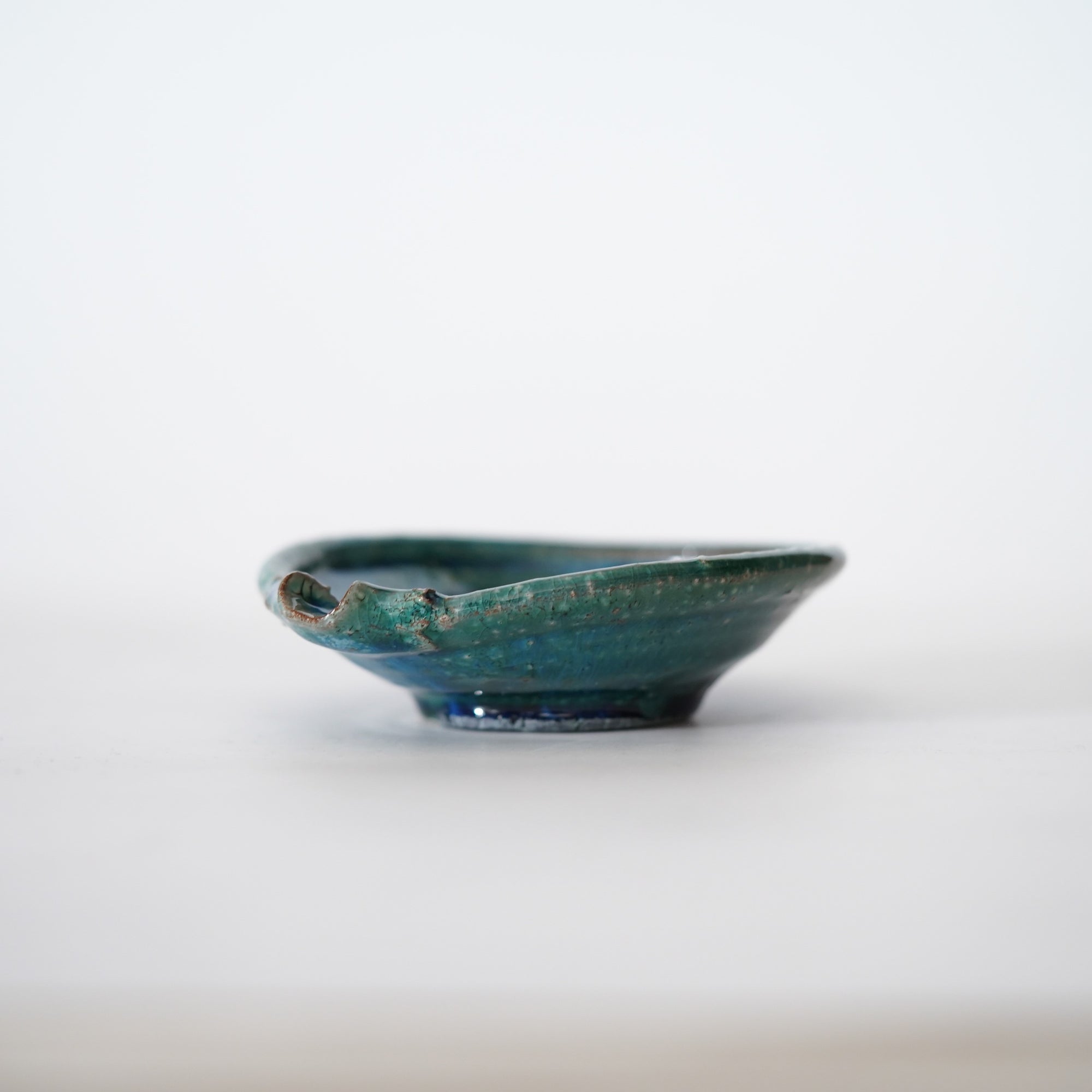 【Kazuhiko Kudo】Yellow Kohiki flat katakuchi small bowl