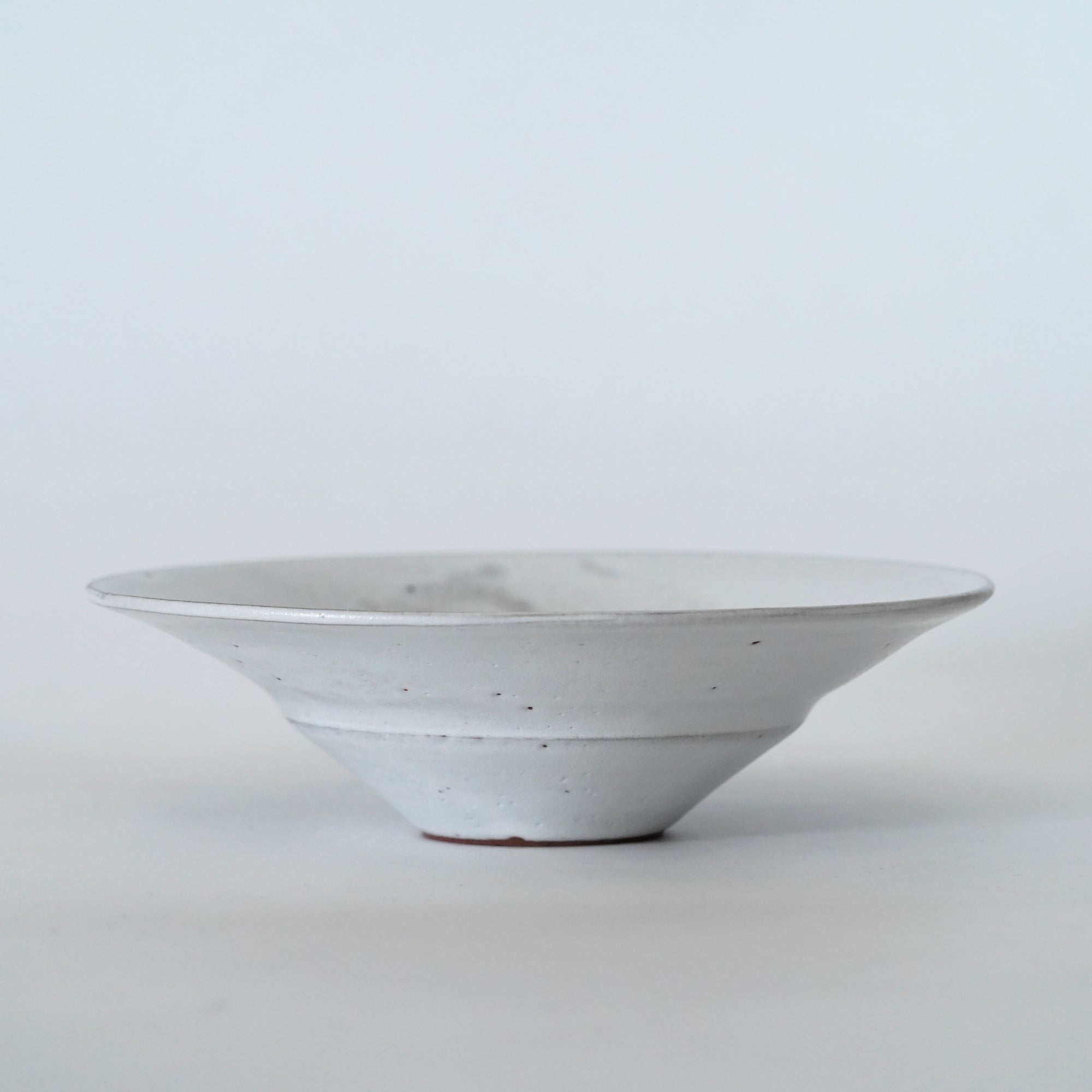【Etsuji Noguchi】white glazed 6sun flat bowl