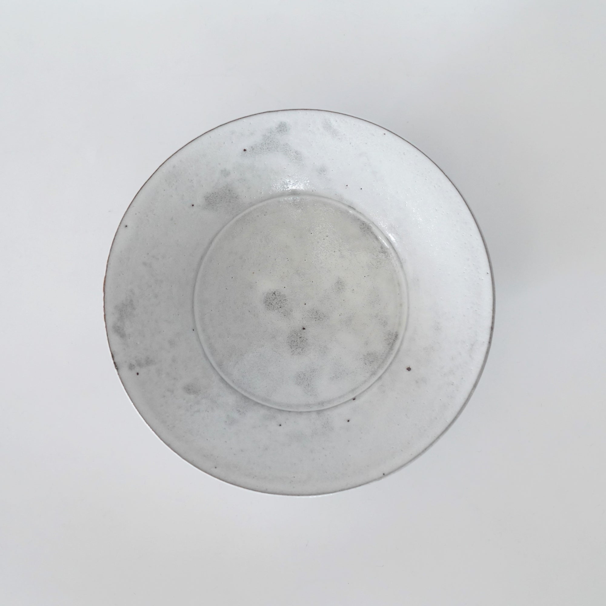 【Etsuji Noguchi】white glazed 6sun flat bowl