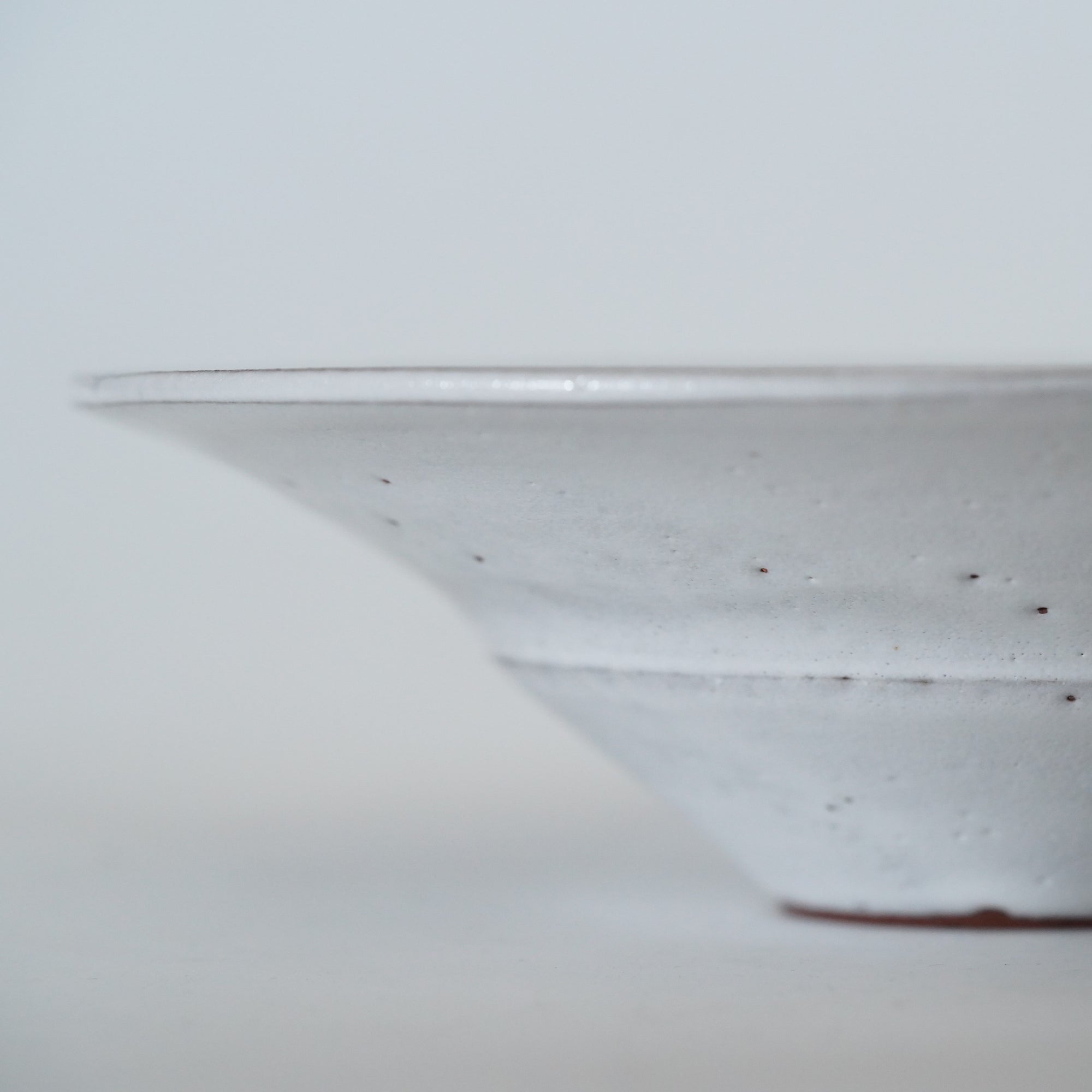 【Etsuji Noguchi】white glazed 6sun flat bowl