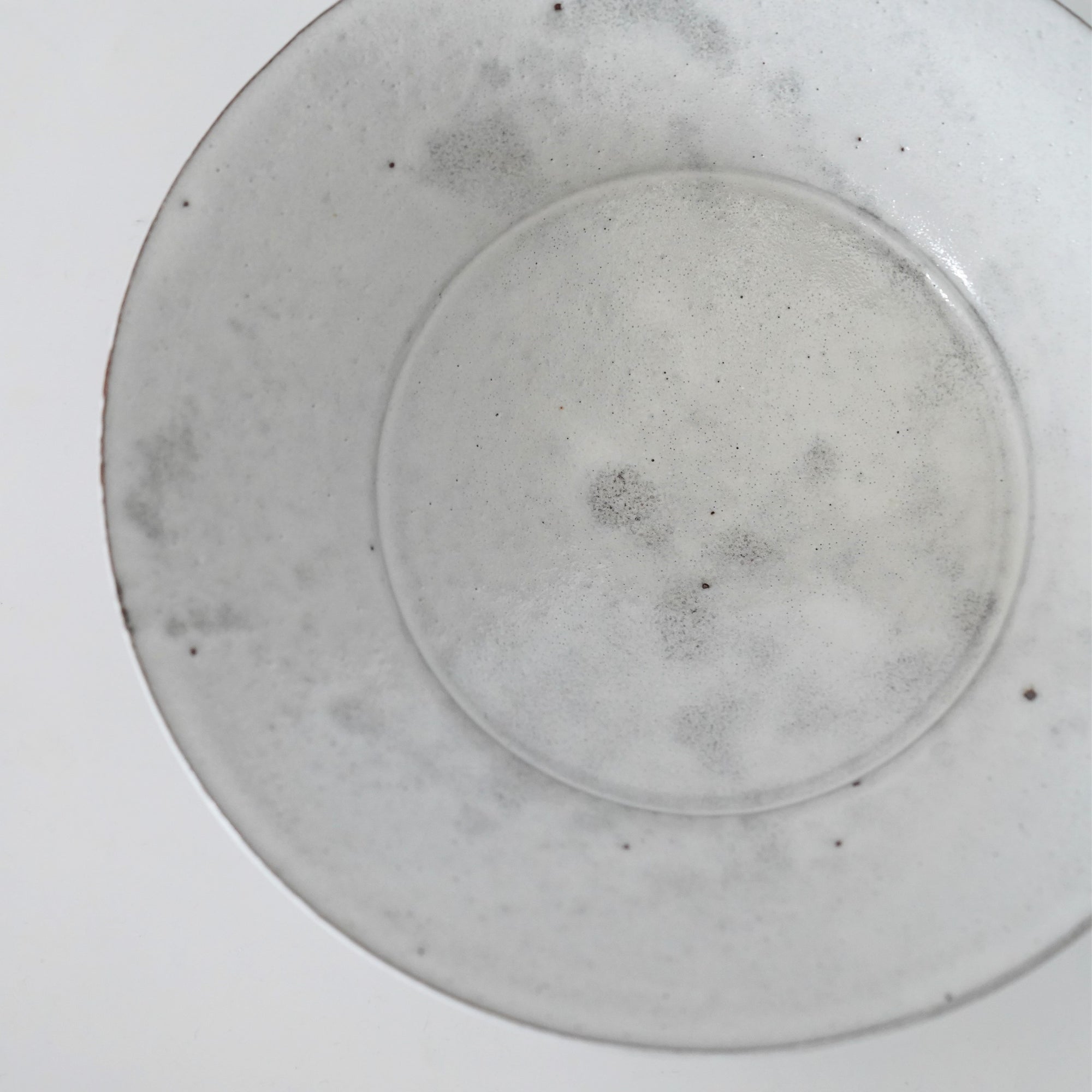 【Etsuji Noguchi】white glazed 6sun flat bowl