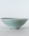 【Etsuji Noguchi】green and white glazed 6sun bowl